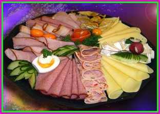 Мясная нарезка сборная праздничная